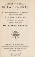 view Analisi universale di patologia / [Biagio Caccia].