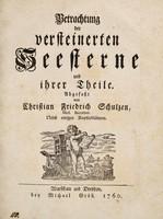 view Betrachtung der versteinerten Seesterne und ihren Theile / Abgefasst von C.F.S.