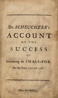 view An account of the success of inoculating the small-pox in Great Britain, for the years 1727 and 1728. With a comparison between the mortality of the natural small-pox, and the miscarriages in that practice; as also some general remarks on its progress and success, since its first introduction. To which are subjoined, I. An account of the success of inoculation in foreign parts. II. A relation of the like method of giving the small-pox, as it is practised in the kingdoms of Tunis, Tripoli, and Algier / Written in Arabic by his excellency Cassem Aga, ambassador from Tripoli. Done into English from the French of M. Dadichi, His Majesty's interepreter for the eastern languages.