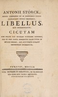 view Libellus, quo demonstratur: cicutam. [Libellus secundus. Supplementum necessarium] pt. 1 / [Anton Störck].