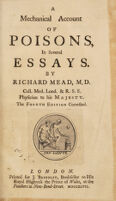 view A mechanical account of poisons in several essays / By Richard Mead.