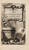view Lettere sopra A. Cornelio Celso al celebre Abate Girolamo Tiraboschi / [Anon].