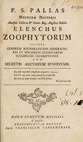 view Elenchus zoophytorum sistens generum adumbrationes generaliores et specierum cognitarum succinctas descriptiones / [Peter Simon Pallas].