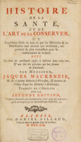 view Histoire de la santé, et de l'art de la conserver ... / Traduit [sic] de l'anglois sur la seconde ed.