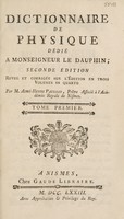 view Dictionnaire de physique / Par M. Aimé-Henri Paulian.