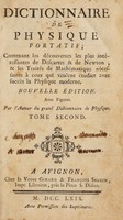 view Dictionnaire de physique portatif / [Aimé-Henri Paulian].