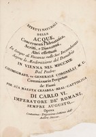 view Effetti naturali delle acque, concernenti l'idrostatica / [Vincenzo Coronelli].