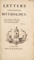 view Letters concerning mythology.