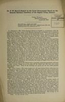 view Dr. F.W. Barry's report to the Local Government Board on the general sanitary condition of the Seghill urban district / [Fred. W. Barry].