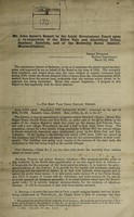 view Mr. John Spear's report to the Local Government Board upon a re-inspection of the Ebbw Vale and Abertillery urban sanitary districts, and of the Bedwelty rural district, Monmouthshire / [John Spear].