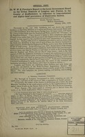 view Dr. W.W.E. Fletcher's report to the Local Government Board on the urban districts of Longton and Fenton, in the county of Staffordshire, in reference to long-sustained and highly-fatal prevalence of diphtheria therein / [Wilfred W.E. Fletcher].