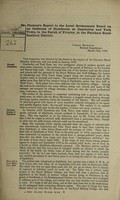 view Dr. Parsons's report to the Local Government Board on an outbreak of diphtheria at Camberley and York Town, in the parish of Frimley, in the Farnham rural sanitary district / [H. Franklin Parsons].