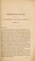 view An introductory lecture delivered at King's College, London, at the opening of the medical session, October 1853 / by William Augustus Guy.