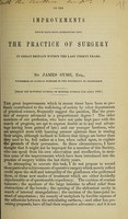 view On the improvements which have been introduced into the practice of surgery in Great Britain within the last thirty years / by James Syme.