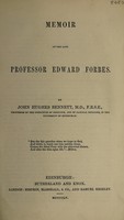 view Memoir of the late Professor Edward Forbes / [John Hughes Bennett].