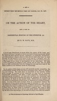 view On the action of the heart, and a case of congenital fissure of the sternum (a) / by F.W. Pavy.