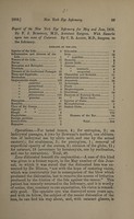 view Report of the New York Eye Infirmary for May and June, 1859 / by F.J. Bumstead ; with remarks upon two cases of cataract by C.R. Agnew.