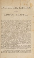 view Individual liberty and the liquor traffic.