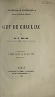 view Guy de Chauliac / [François Anthyme Eugène Follin].