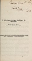 view Die heterologen (bösartigen) Neubildungen der Vorsteherdrüse / von Oskar Wyss.