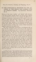 view On the homological relations to one another of the mesial and lateral fins of osseous fishes / by Professor Humphry.