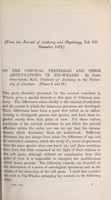 view On the cervical vertebrae and their articulations in fin-whales / by John Struthers.