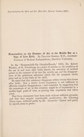 view Memorandum on the presence of air in the middle ear as a sign of live birth / by Francis Ogston.