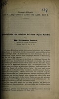 view Epitheliakrebs der Stirnhaut bei einem 18 jähr. Mädchen / von Hermann Lossen.