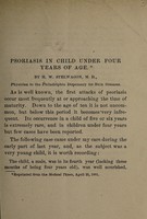 view Psoriasis in child under four years of age / by H.W. Stelwagon.