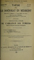 view Contribution à l'étude de l'ablation des tumeurs de la région inguino-crurale ... / par Juan-José Ortega.