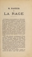 view M. Pasteur et la rage / [Pigeon].