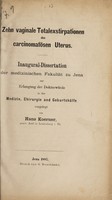 view Zehn vaginale totalexstirpationen der carcinomatösen uterus.