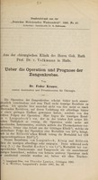 view Ueber die Operationen und Prognose der Zungenkrebse / von Fedor Krause.