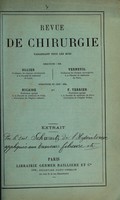 view De l'hystérectomie appliquée aux tumeurs fibreuses et fibro-kystiques de l'utérus ... / par M. Schwartz.