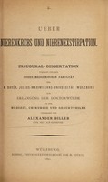 view Ueber Nierenkrebs und Nierenexstirpation ... / vorgelegt von Alexander Billeb.