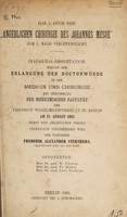 view Das 4. Buch der "Angeblichen Chirurgie des Johannes Mesuë" zum 1. Male veröffentlicht / [Frederik Alexander Sternberg].