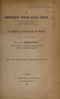 view Le Professeur Joseph Alexis Stoltz ... : sa carrière et l'analayse de sex travaux / [François Joseph Herrgott].