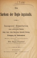 view Ein Sarkom der Regio inguinalis ... / vorgelegt von Wilh. Schulte-Cranwinkel.