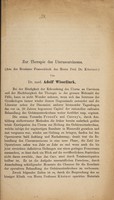 view Zur Therapie des Uteruscarcinoms : (aus der Breslauer Frauenklinik des Herrn Prof. Dr. Küstner) / von Adolf Wisselinck.