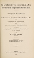 view Zur Kenntnis der von versprengten Nebennierenkeimen ausgehenden Geschwülste ... / von Bruno Weiss.