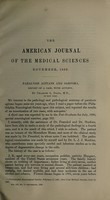 view Paralysis agitans and sarcoma : report of a case, with autopsy / by Charles L. Dana.