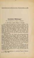 view Casuistische Mittheilungen. 1, Carcinoma vesicae felleae et hepatis / von Dr. Ziegler.