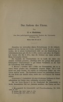 view Das Sarkom des Uterus / von C. v. Kahlden.