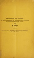 view Schwangerschaft und Neubildung : 16 Fälle von Laparotomie bei Gravidität aus der Privat-Anstalt für Frauenkrankenheiten von A. Martin / von M. Gördes.