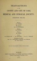 view Transactions of the County and City of Cork Medical and Surgical Society.