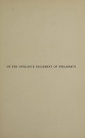 view On the operative treatment of strabismus / by Freeland Fergus.