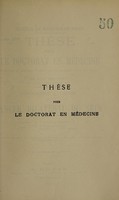 view Contribution à l'étude du cancer bilatéral du sein ... / par Alfred Monthioux.