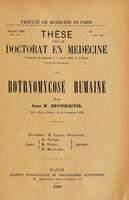 view La botryomycose humaine / par Jean N. Spourgitis.