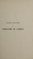 view Anatomie pathologique du verrucome de Carrion / par Edmundo E. Escomel.
