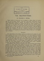 view Reaction-times / by Charles S. Myers.